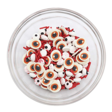 mix bloody eyes and sprinkles