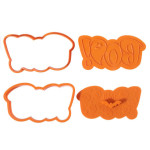 halloween cookie cutter and stamps set