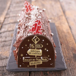 decorated Christmas log with log tip