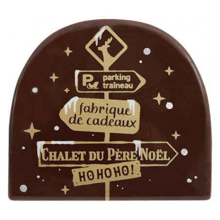 Christmas sign log end