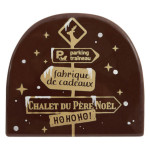 Christmas sign log end