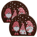 two Christmas dwarf log tips