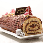 chocolate bias merry christmas on log
