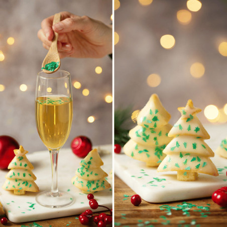 decoration on biscuit and drink