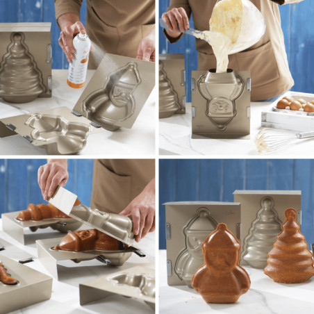 use 3d snowman mold