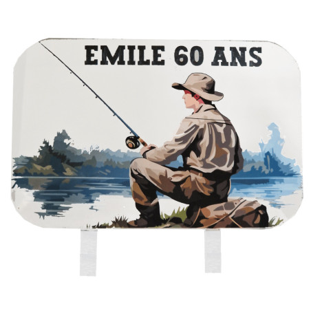 customizable fishing cake topper