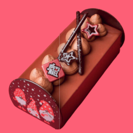 decorated log