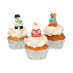 3 3D Christmas sugar figures