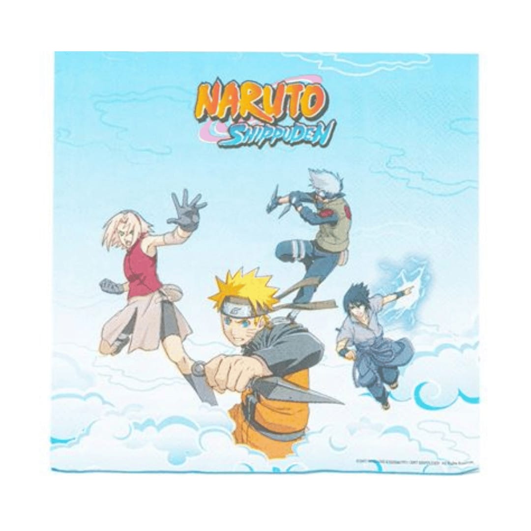 20 Naruto birthday napkins
