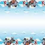 Naruto birthday tablecloth details
