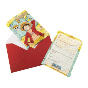 8 One Piece Birthday Invitations