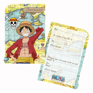 8 One Piece Birthday Invitations