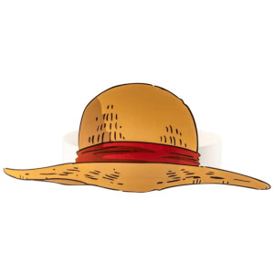 paper straw hat, one piece