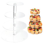 4-tier round display stand