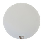 Personalized wooden round tray with a top logo