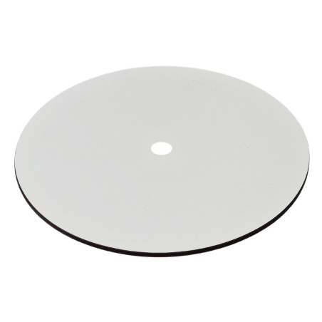 Round wooden tray with holes