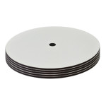 Round wooden tray with holes, set of 5