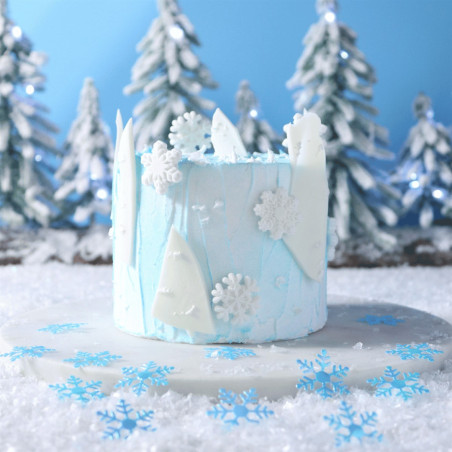edible flakes for cake design