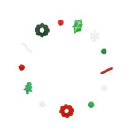different christmas sugar decorations
