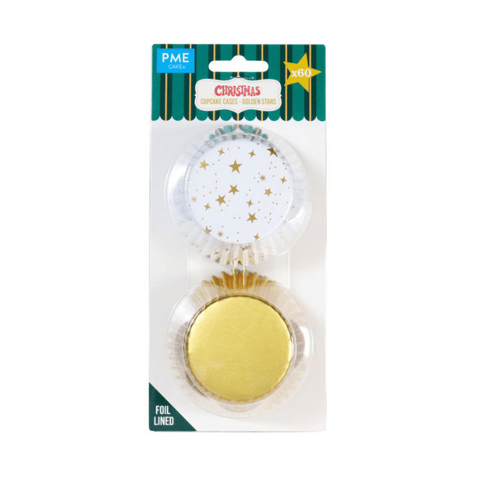 60 winter cupcake cases