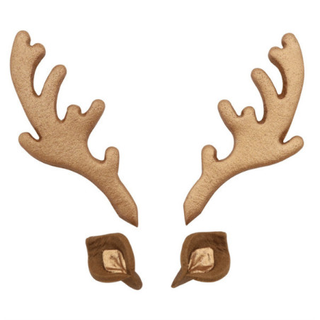 reindeer ear and antler decoration
