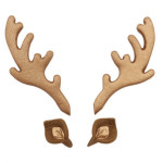 reindeer ear and antler decoration