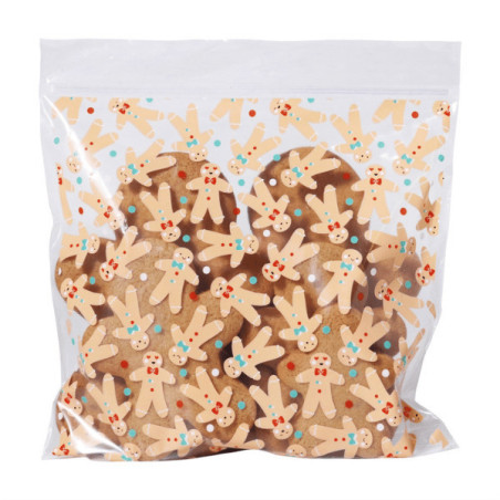 bag filled with cake