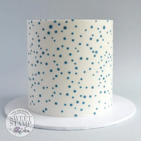 Rendering of the sweet stamp snowfall stencil