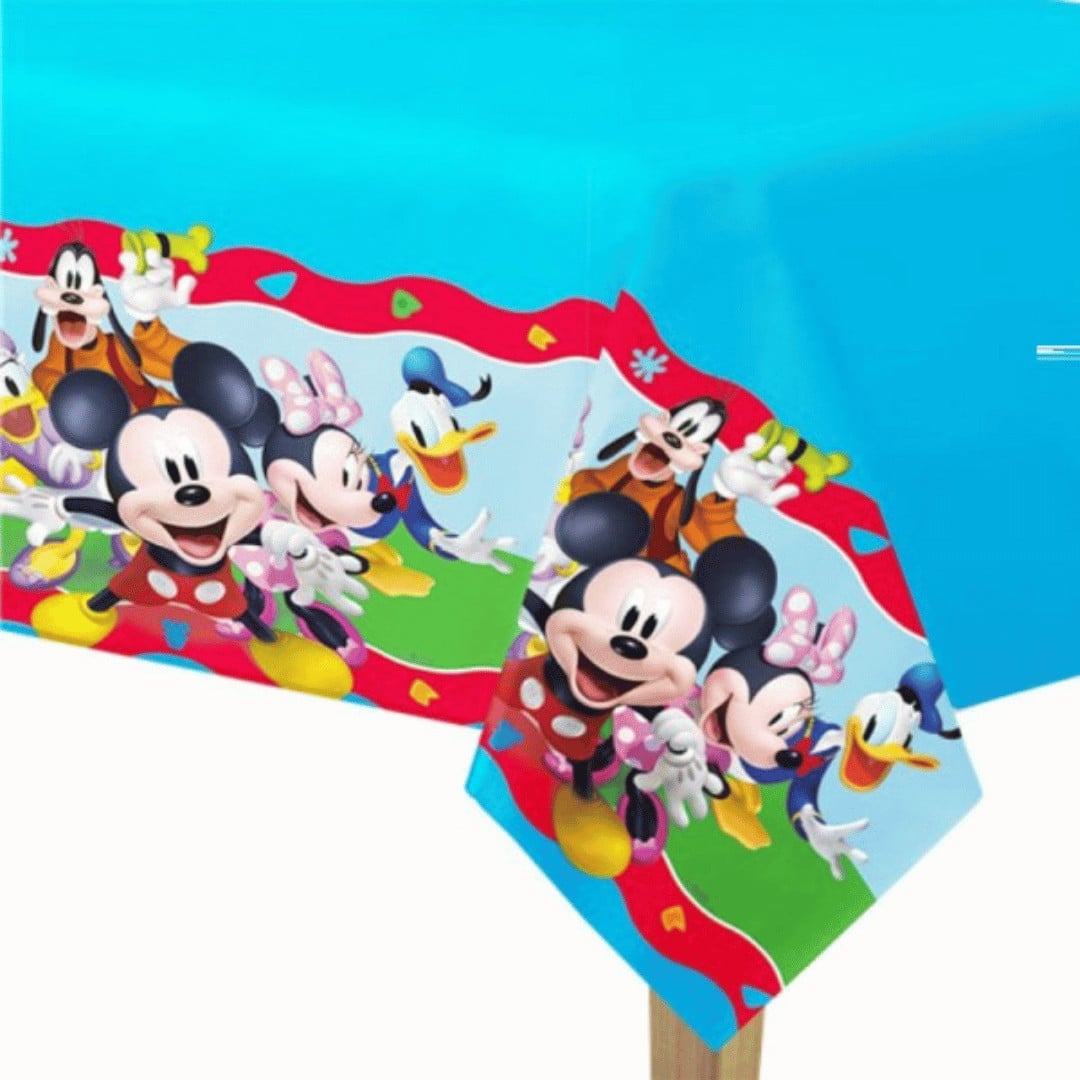 Mickey plastic birthday tablecloth