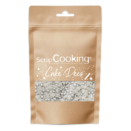 silver star and pearl decoration bag
