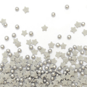 silver star and pearl sprinkles