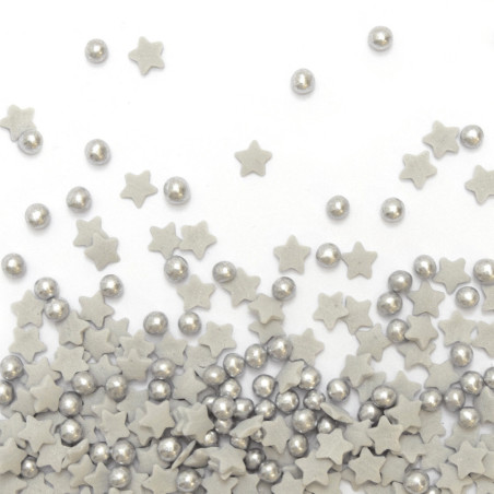 silver star and pearl sprinkles