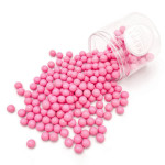upside down pot of Happy Sprinkles Big Pink Pearls