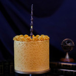 Harry Potter birthday candle on cake