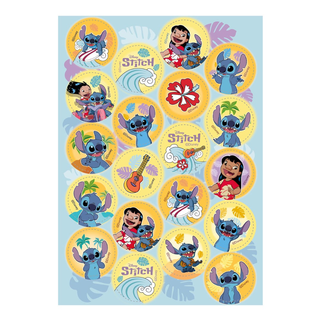 Stitch edible mini discs