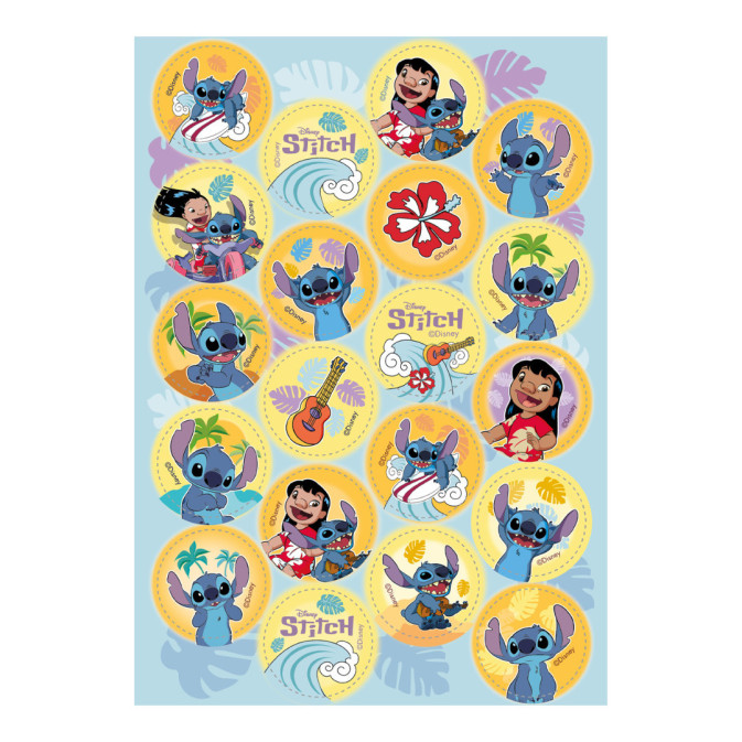 Stitch edible mini discs
