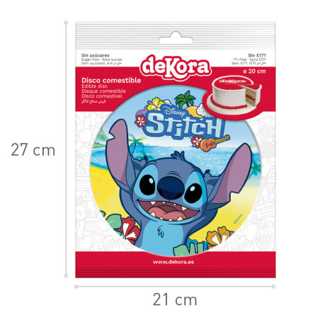 Stitch wafer disc 20 cm in its packaging