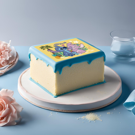edible stitch cake decoration stitch