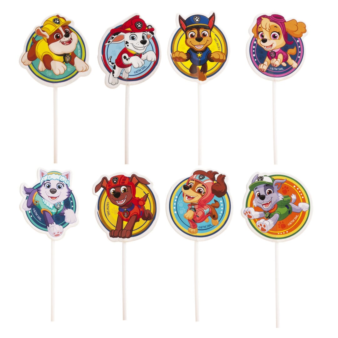 30 Paw Patrol cupcake picks