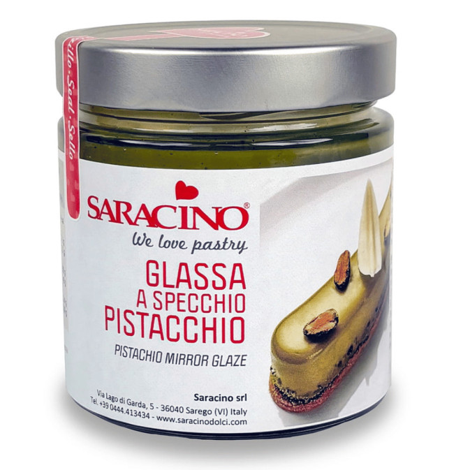 Saracino pistachio mirror glaze 350gr