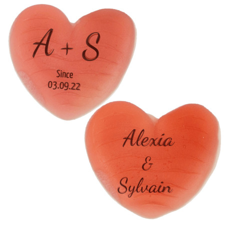 2 Personalized heart candies