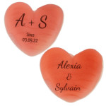 2 Personalized heart candies