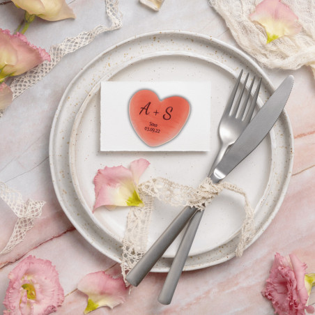 Personalized wedding heart candies
