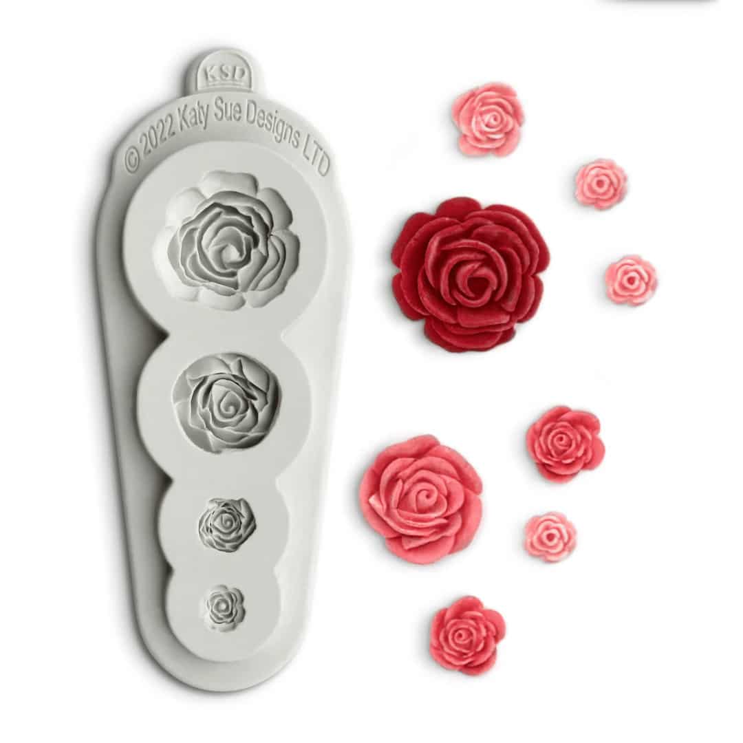 4 in 1 Rose Modeling Mold