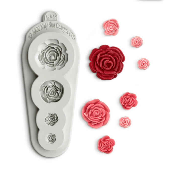 4 in 1 Rose Modeling Mold