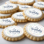 12 Happy birthday cupcake discs