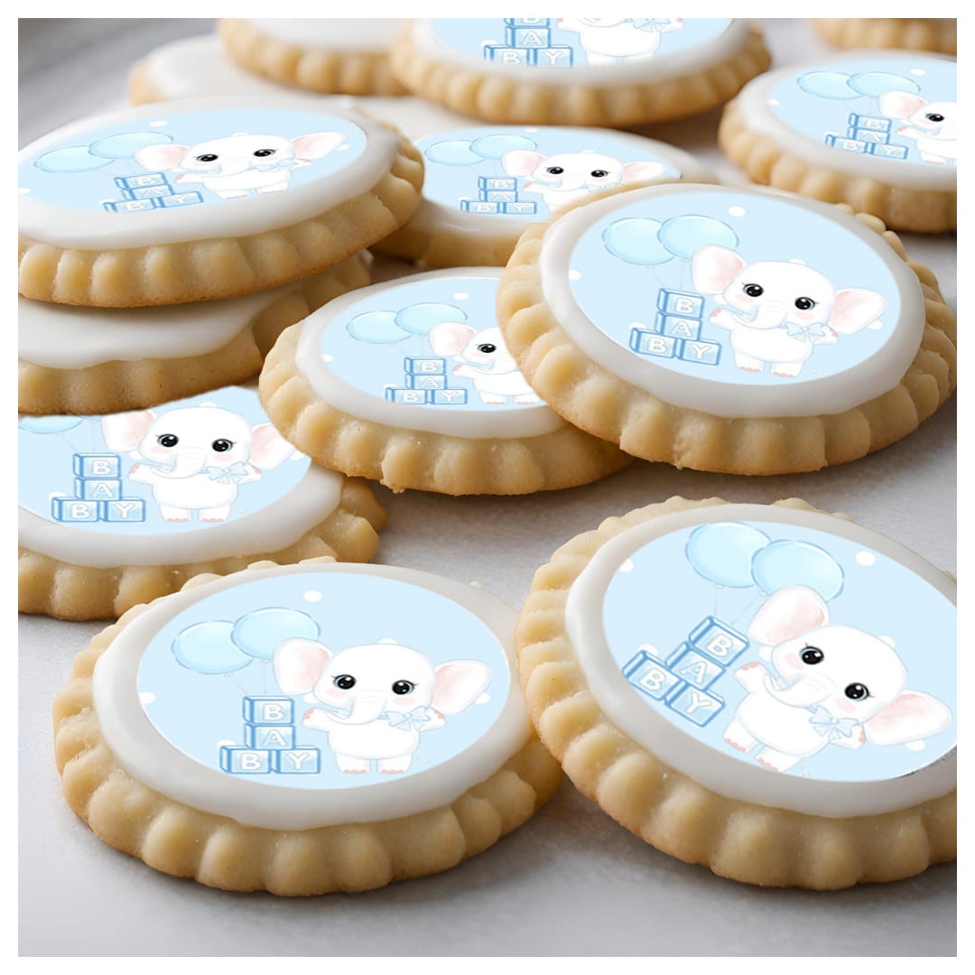 12 Mini baby sugar discs Ø 5 cm