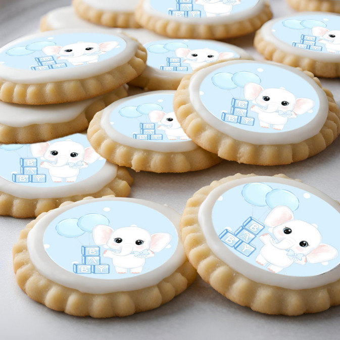 12 Mini baby sugar discs Ø 5 cm