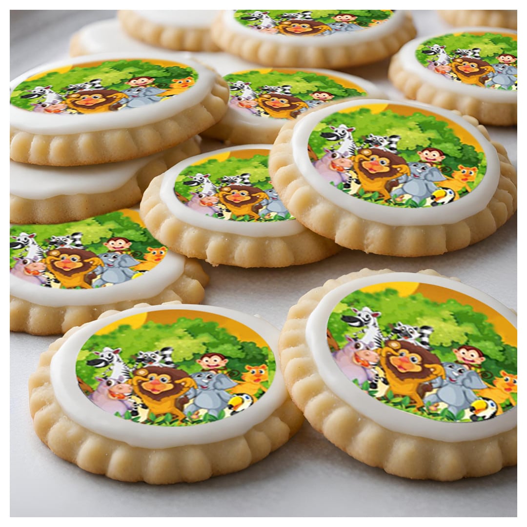 Jungle cupcake decoration