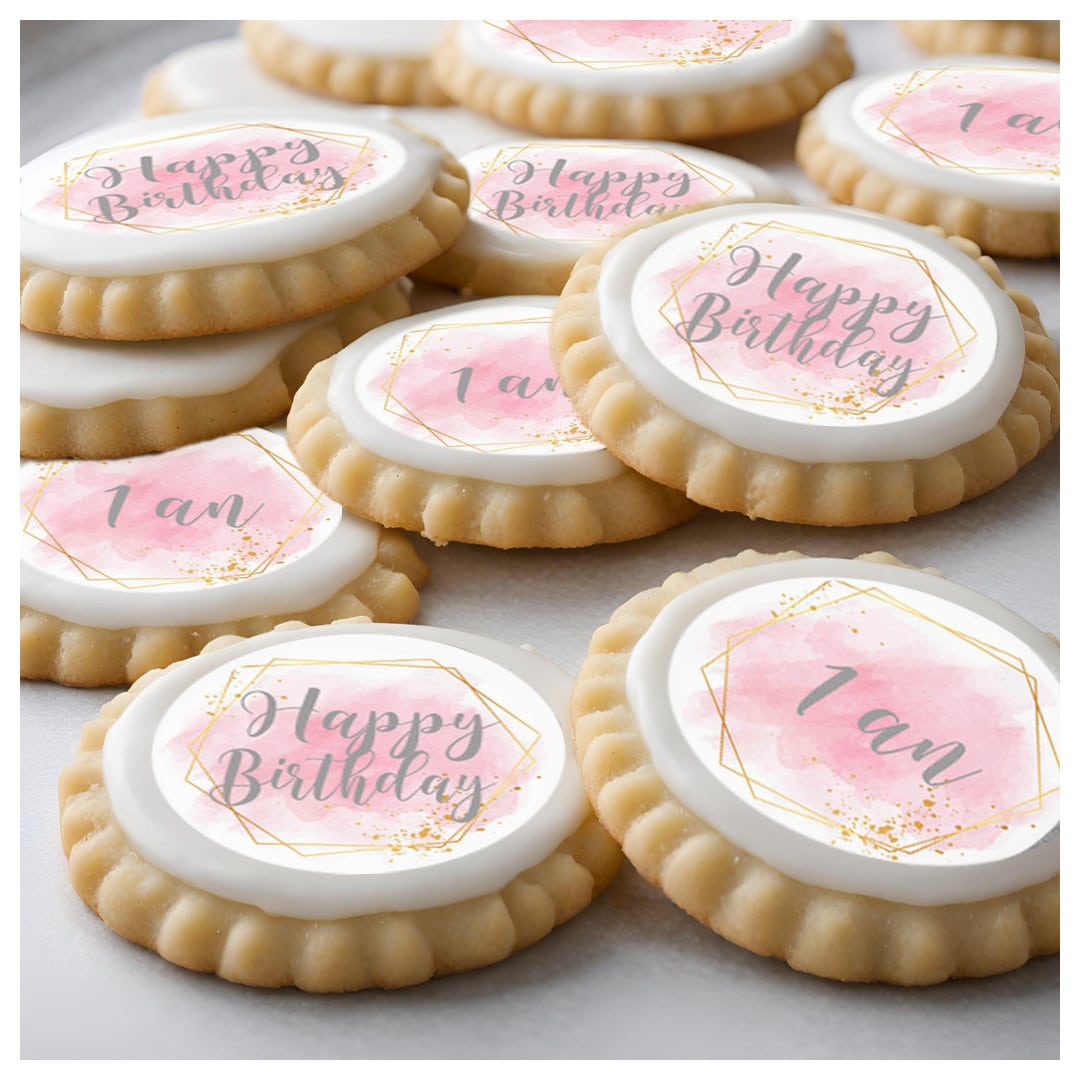 12 cupcake discs for 1 year old girl